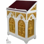 Аналой деревянный двойной №11 с золоченными элементами